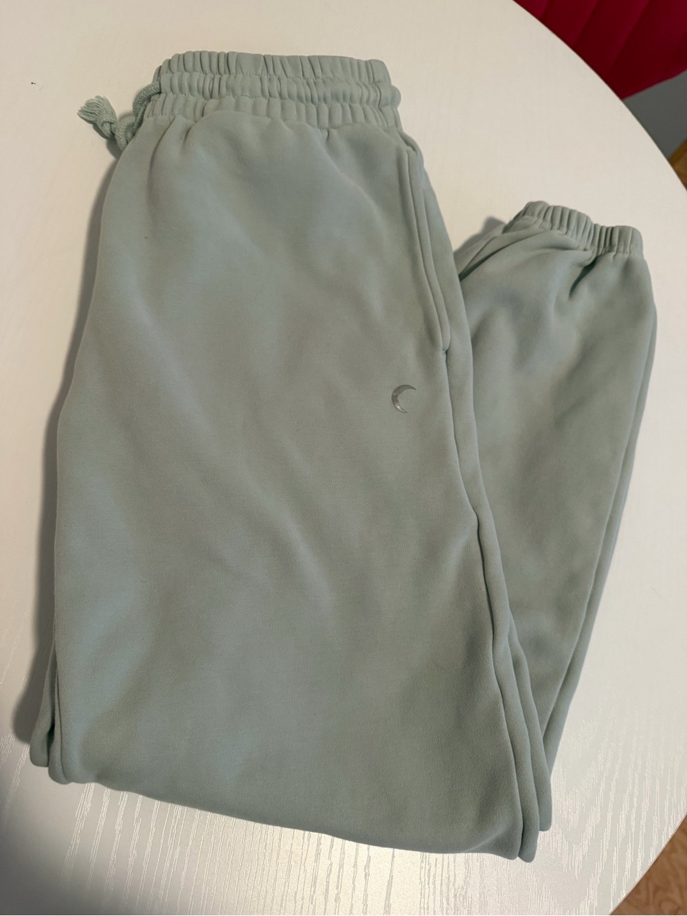 ZYIA Light Teal Drawstring Fleece Joggers - Xsmall